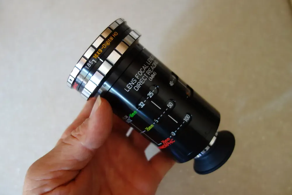 Alan Gordon Mark V director's viewfinder — classic professional framing tool